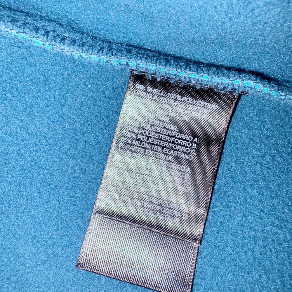 The North Face WindWall Softshell Jacket Womens Turquoise Blue Full Zip Fleece L - Picture 5 of 9